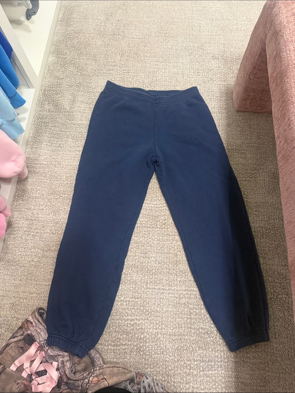 Women's Navy Blue Fleece Trousers